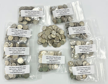 $10 Face Value 90% Silver Dimes