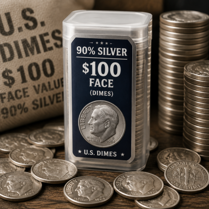 90% Silver — $100 Face (Dimes)